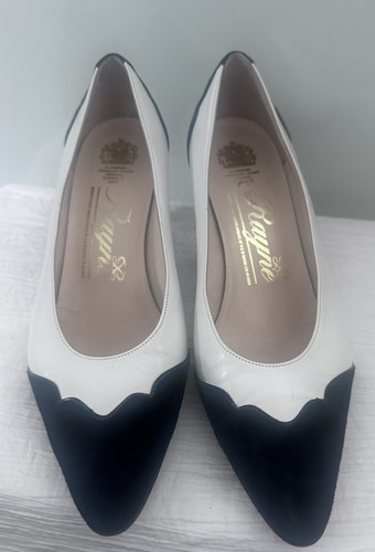 Rayne white leather navy suede - leather,