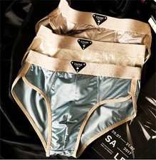 Men's Sexy Silk Satin Briefs