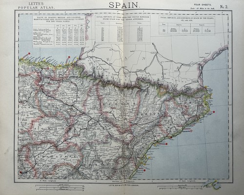1883 northeast spain original - northeast,