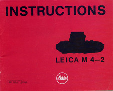 Leica M4-2 Camera  Instruction Manual