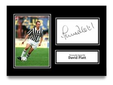 David Platt Signed A4 Photo