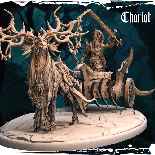 Dark elf chariot 28mm 32mm - elf,