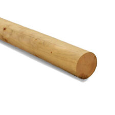 Round Fence Rail 100mm 4" Treated Post Blank Flat End Garden Fencing Bollard