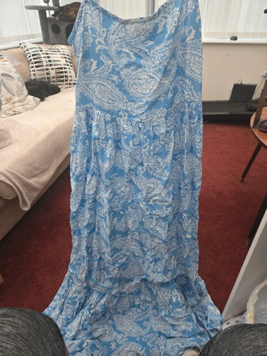 Blue and white - , patterned