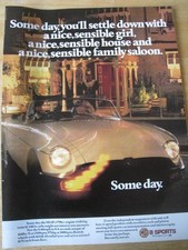 MG B SPORTS SOME DAY 1798cc ENGINE CAR 1978 ADVERT A4 FILE 54