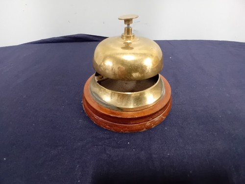 Vintage brass counter - bell, on