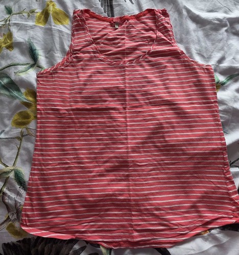 Joules pink white stripe - &,