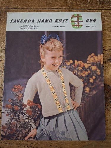 Vintage lavenda hand knit - vintage,