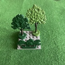 Vintage Lego Flat Tree x 2 And