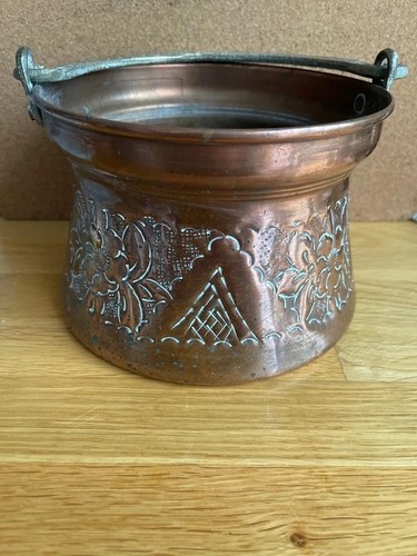 Vintage copper turkish pot - copper,