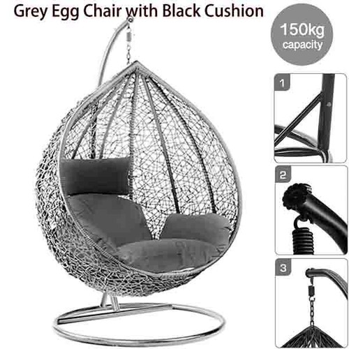 Rattan swing hanging egg chair - rattan,