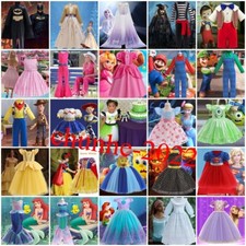 Kids Boys Girls Cartoon Halloween Costume Fancy Dress Birthday Party Cosplay Set
