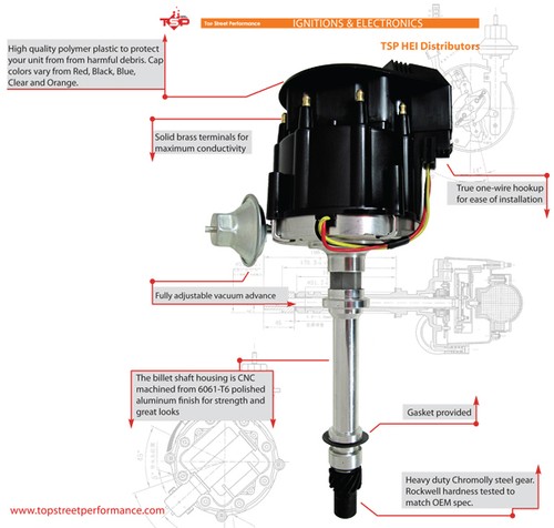 Tsp hei distributor ford 351c - distributor,
