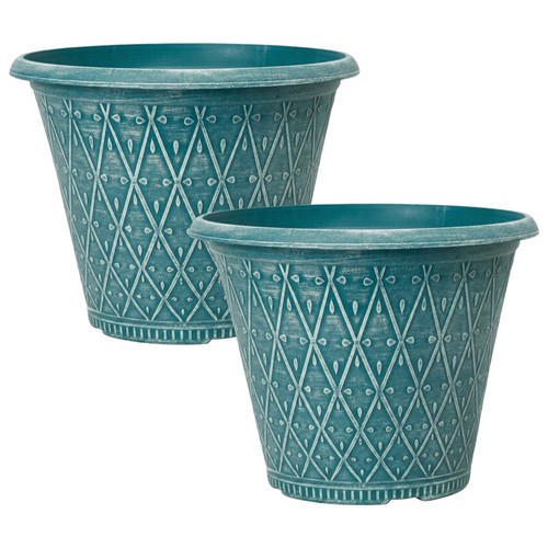 2pc round teal green - teal,