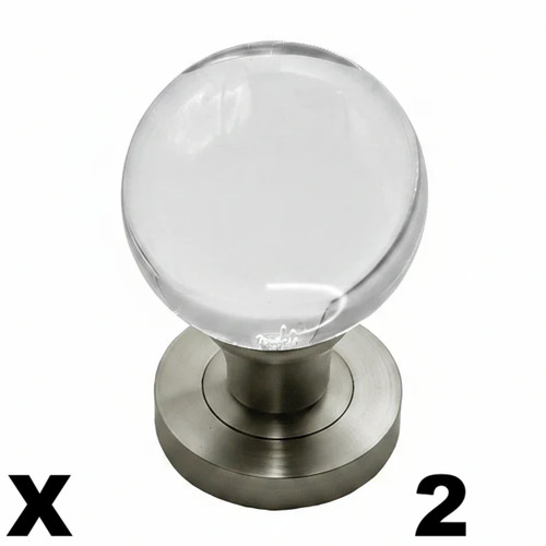 Clear glass ball shaped - clear,