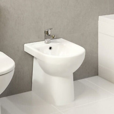 Bathroom Bidet Back to Wall Ceramic One Tap Hole Twyford 57 x 40 x 42mm White
