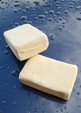Genuine Chamois Leather Cleaning Pad With Sponge Interior (Comes Bagged)