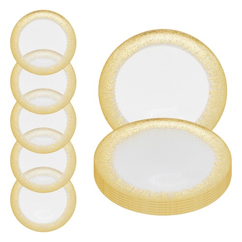 Glass charger plates - plates, round
