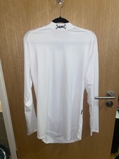 DSG 0260 SilverPlus Mock Neck Long Sleeve - White - Base Layer - Size L