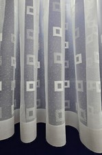 White Lace Cheap Net Curtains Rod Slot Ready to Use Sold By the Metre 11 Drops