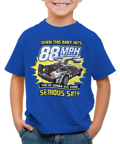 88mph kids shirt delorean - 88mph,