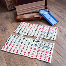 Vtg 70s Rummigame Set Case Rummikub Rummy Tile Game COMPLETE Family Game Night