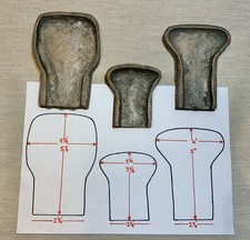 Live steam locomotive  -  castings / formers to make boiler end plates. 