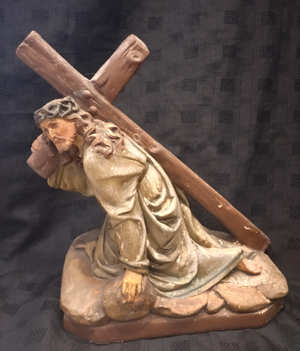 Antique jesus carrying - antique,