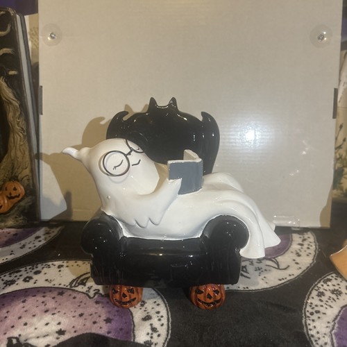 Cute ghost glasses sitting - cute,