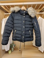 TOPSHOP SIZE UK 8 BLACK COAT