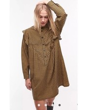 Topshop brown Check plaid