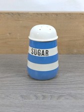 Vintage SUGAR SHAKER By T.G Green ~ Cornishware ~ Green Shield - Cornish Blue