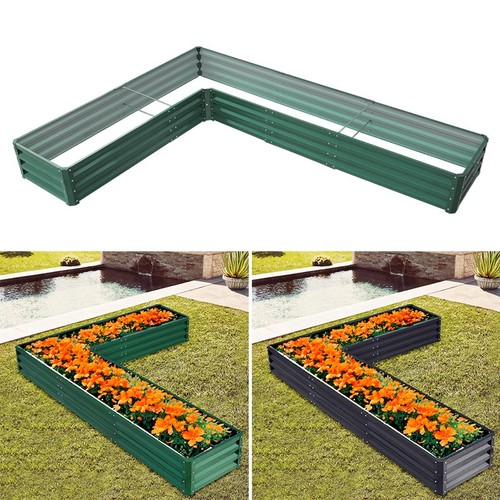 Metal raised vegetable planter - metal,