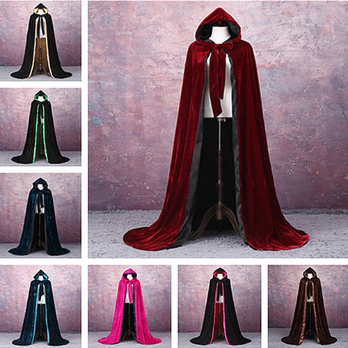 Velvet lined gothic cloak - velvet,