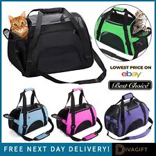 CAT CARRIER BAG AVC PORTABLE SOFT FABRIC FOLDING DOG PUPPY LARGE PET TRAVEL NEW
