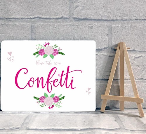 Wedding confetti basket - basket, metal