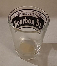 Rue Bourbon, Bourbon St Shot Glass. New Orleans Collectable Souvenir.