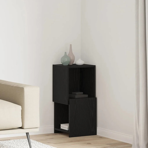 Walplus corner cabinet black - corner,