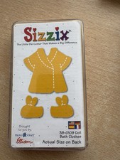 Sizzix medium Die, Die Cutter bath clothes 38-0109 doll