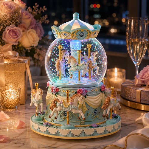 Blue carousel led - blue, music