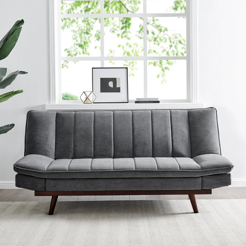 Seater grey velvet - seater,