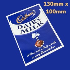 Cadburys chocolate Dairy Milk Vintage Sweet Wrapper Classic Vinyl Sticker 1960s