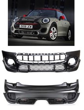 MINI F55 F56 13-20 JCW STYLE LOOK BODYKIT FRONT REAR BUMPER KIT GRILLES TRIMS