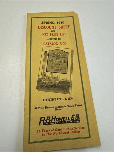 Vintage 1930 howell - howell, &