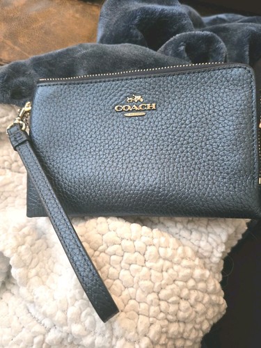 Coach double zip wristlet - double,