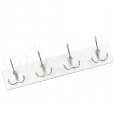 4 Triple Coat Hook Bamboo And