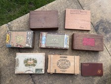 Vintage Cigar Boxes Job Lot x 8