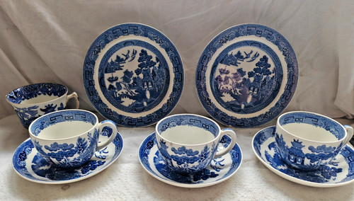 Vintage wedgwood blue - vintage, willow