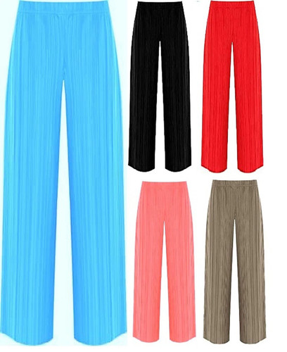 Crinkle palazzo women - crinkle, pleated