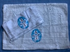 Frozen  Hand Towel And Face Cloth Set Pattern 1
